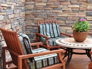 Patios w/ external storage